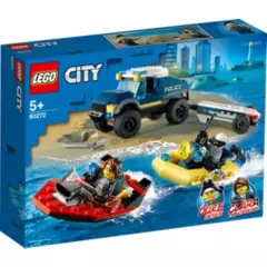 LEGO - Lego 60272 Policía de Élite: Transporte de la Lancha