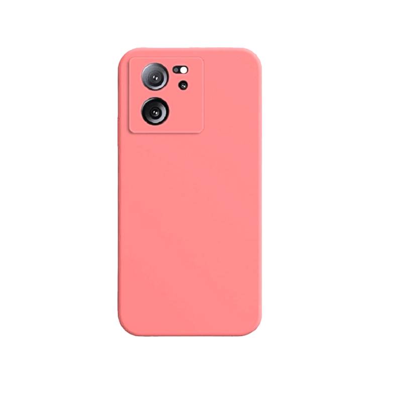 Funda Gel Tacto Silicona + Colgante Rosa Xiaomi 13T / 13T Pro