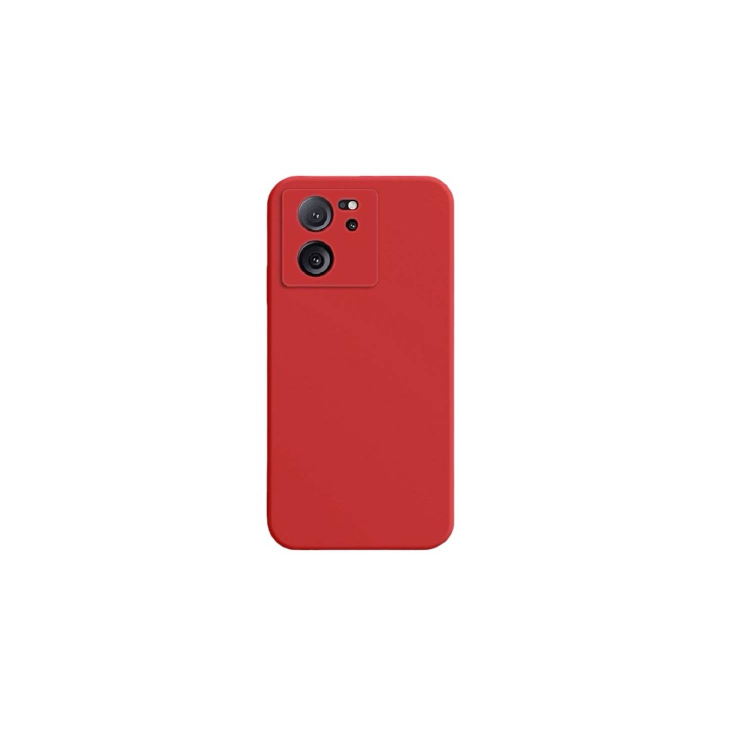 Funda De Silicona TPU Xiaomi MI 13T/13T Pro/K60 Ultra Roja Con Soporte De  Anilla