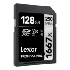 LEXAR - Memoria Lexar SDXC UHS-II V60 128Gb  250Mbps 1667x