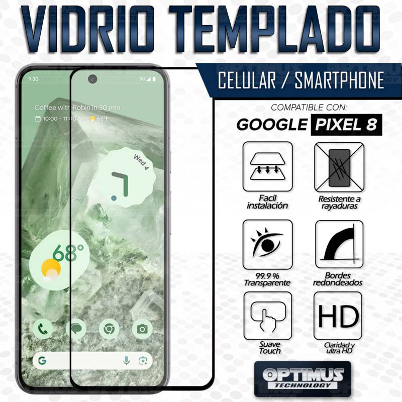 Vidrio Templado para celular Google Pixel 8 5G 6,2 pulgadas