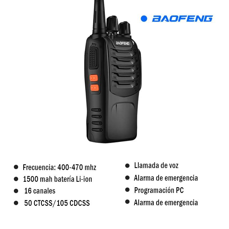 Walkie-Talkie - BaoFeng - BF -888S Radio Bidireccional - Largo Alcance  BAOFENG