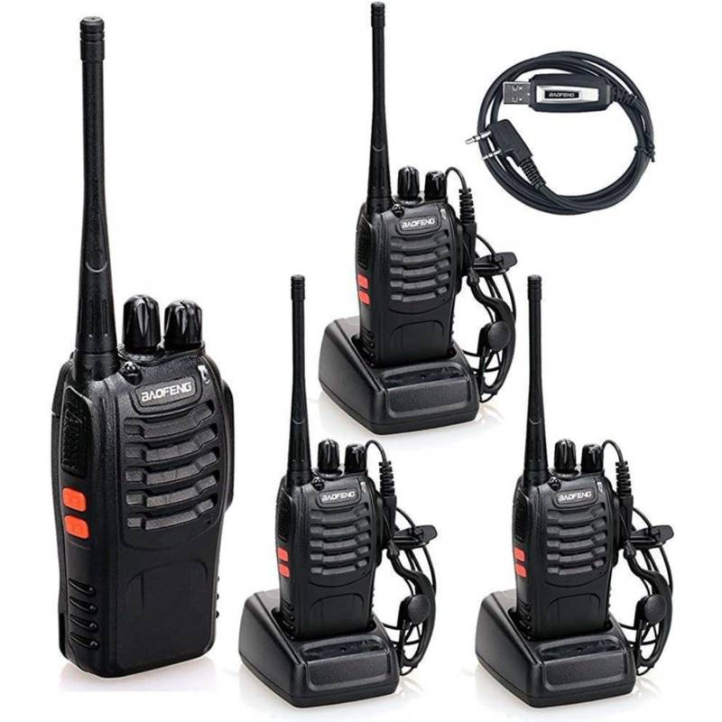 Radios De Comunicación Walkie Takies Largo Alcance 16ch Kit X2