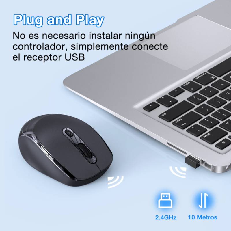 Combo de teclado y mouse ergonómico inalámbrico X9 – 2.4G+BT