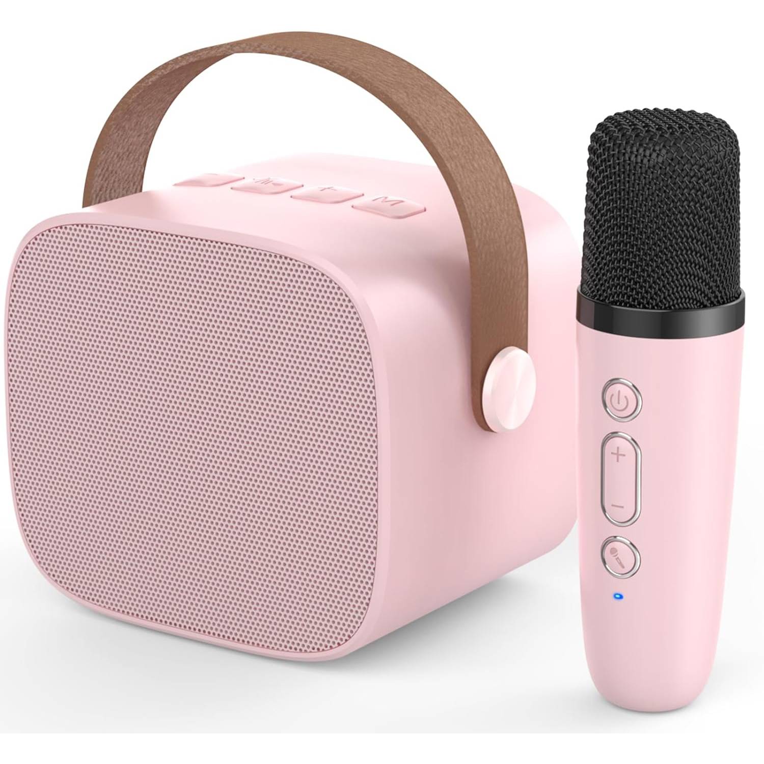Kit Parlante Y Micrófono Karaoke Para Niños Bluetooth Led GENERICO
