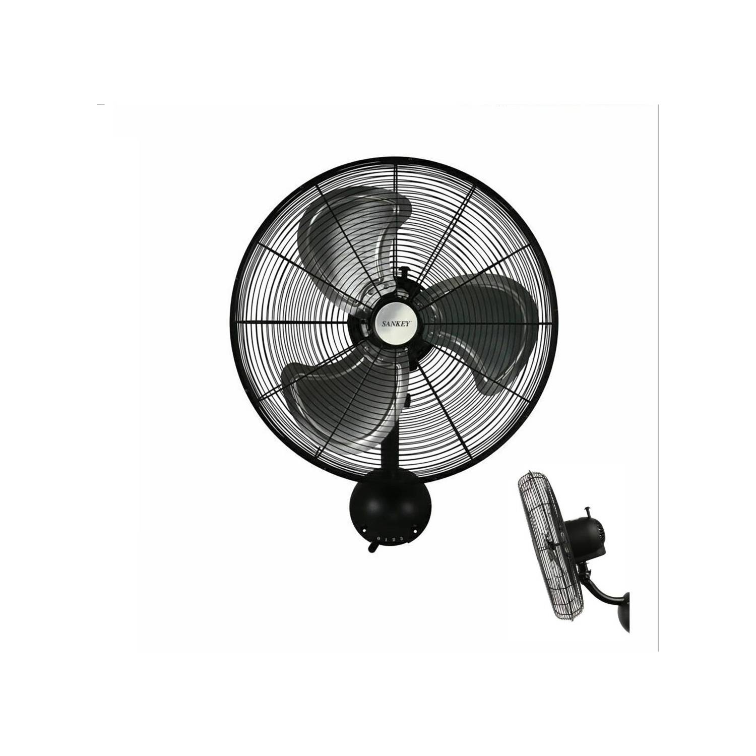 Ventilador Industrial Sankey Pared 30 Pulgadas Negro