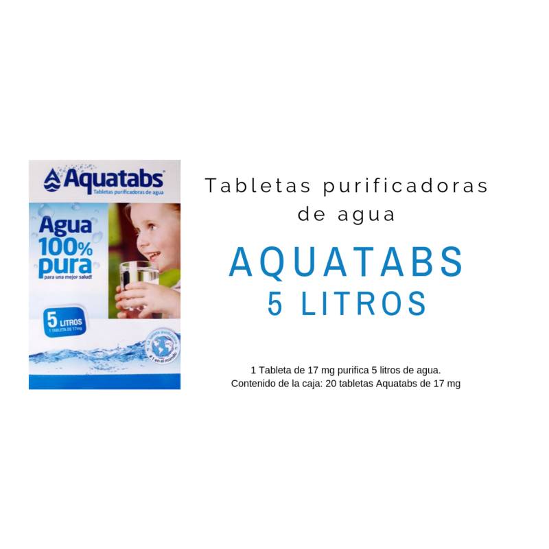 Aquatabs – Tabletas Potabilizadoras de Agua – PureWater Colombia