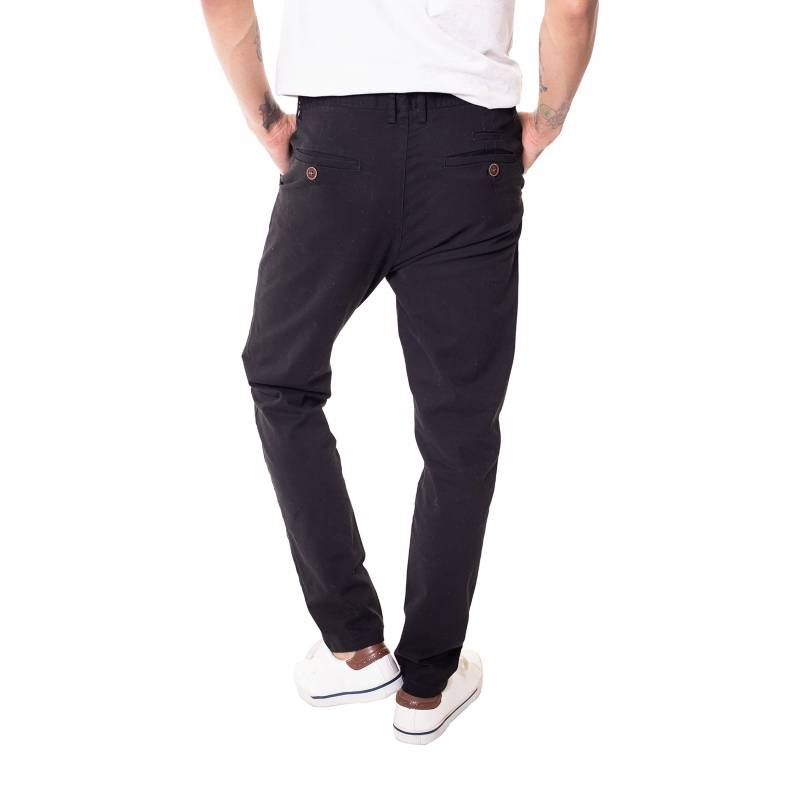 Pantalón Clásico Unicolor Con Vena