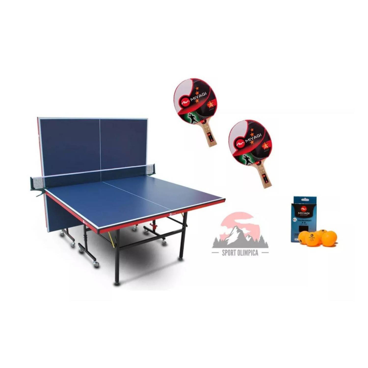 JIUYUAN Professional - Juego de Ping Pong de Mesa (2 Raquetas de 5
