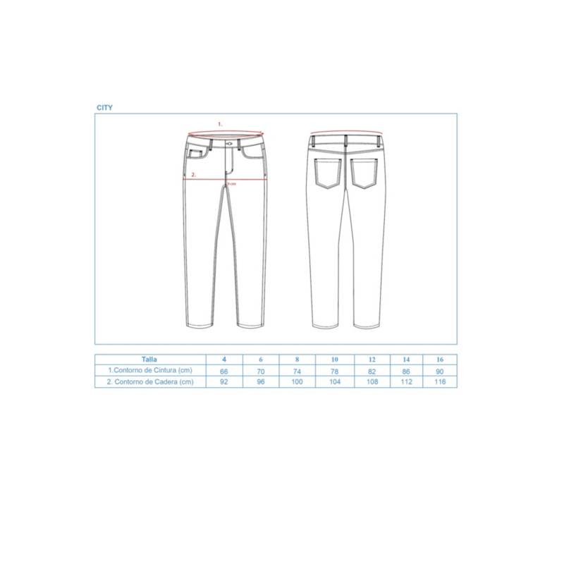 Pantalon Jean Mujer UrbenMood Levanta Cola Stretch 2305