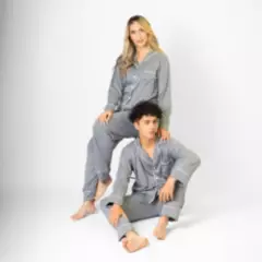 ANA E - Pijama Caballero Embonada Piel de Durazno