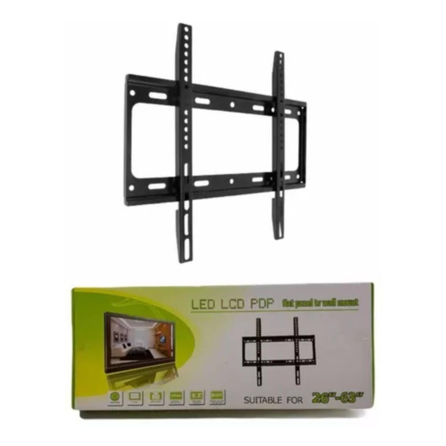 Soporte De Pared Para Tv 26 - 63 Mt-146 Color Negro