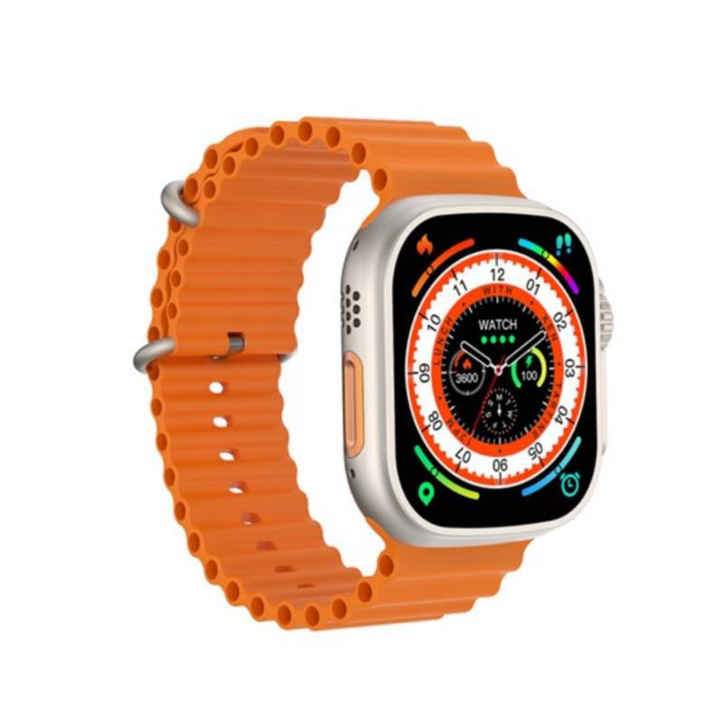 Reloj Inteligente Smart Watch Nfc Pantalla Redonda Hw3 Max Naranja GENERICO