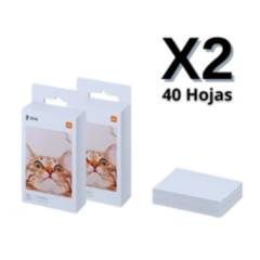 XIAOMI - Papel de Impresora Mi Portable Photo Printer  X2  40 Hojas