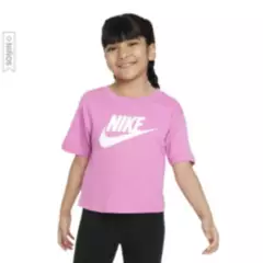 NIKE - Camiseta Nike Hbr Club Boxy Niñas-Rosa
