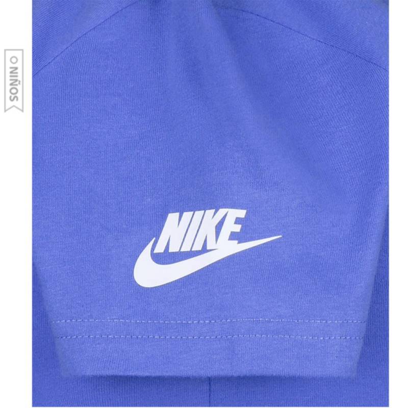 Camiseta Nike Brandmark Square Basic Niños-Azul NIKE