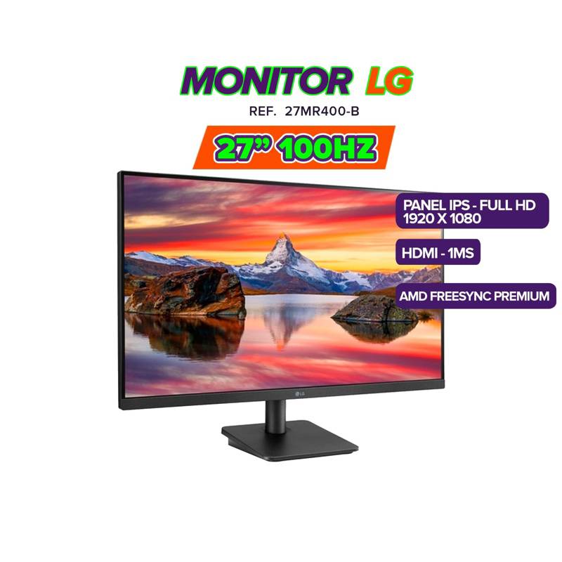 Monitor LG 27MR400-B / 27 Pulg Full HD Tasa 100HZ - 1Ms / AMD FreeSync LG