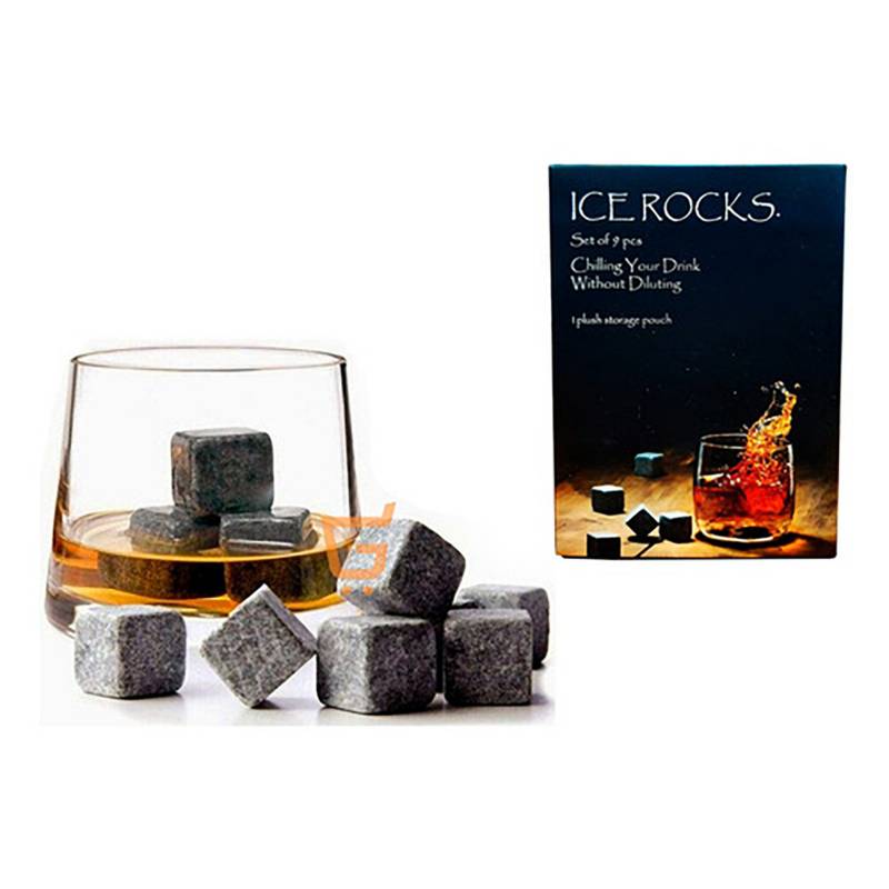 Cubos De Hielo Reutilizable De Acero Inoxidable 6 Pcs. GENERICO