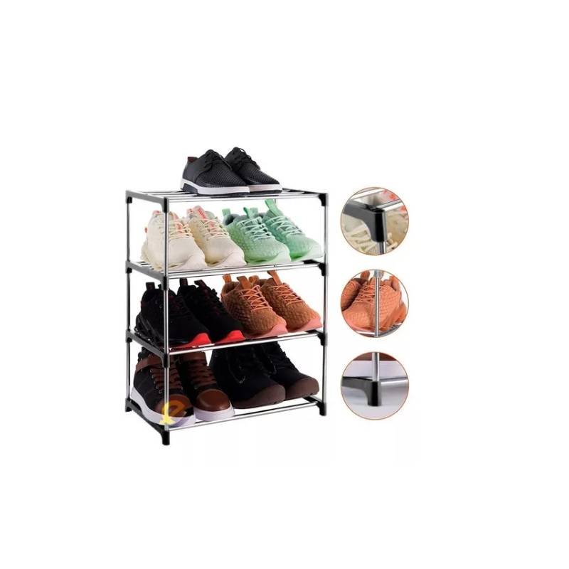 Zapatero Organizador De Zapatos Metálico 4 Niveles Practico