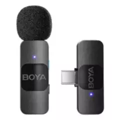 BOYA - Micrófono Boya By-v10 Type-c Para Androi Color Negro Original