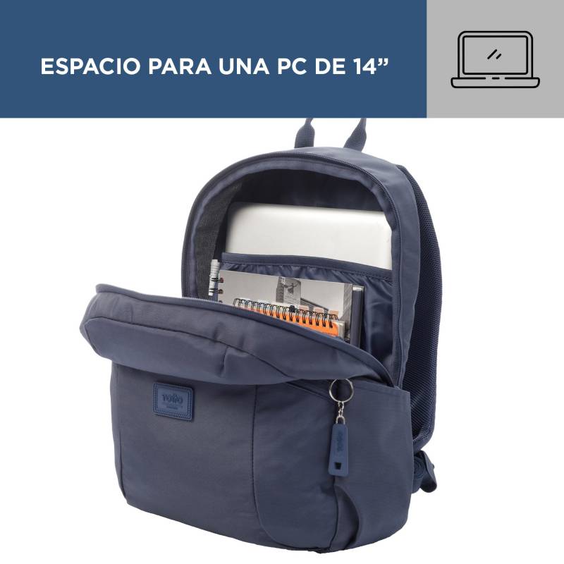 Mochila Escolar Para Hombre Porta Laptop 14 Trik M Totto