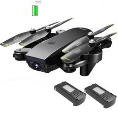 GENERICO - Drone Plegable WIFI HD Dm107s Doble Camara Batería Negro