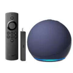 AMAZON - Combo Alexa Amazon Echo Dot 5ta Altavoz y Fire TV Stick Lite