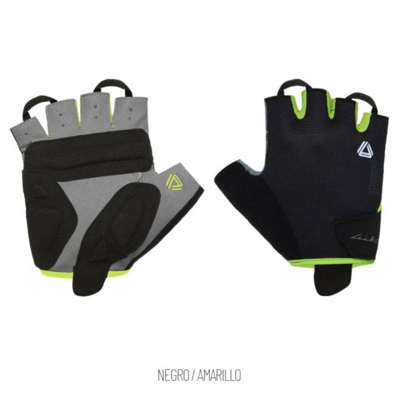 Guantes Ciclismo Cortos GW Pro Man Negro Amarillo GW falabella