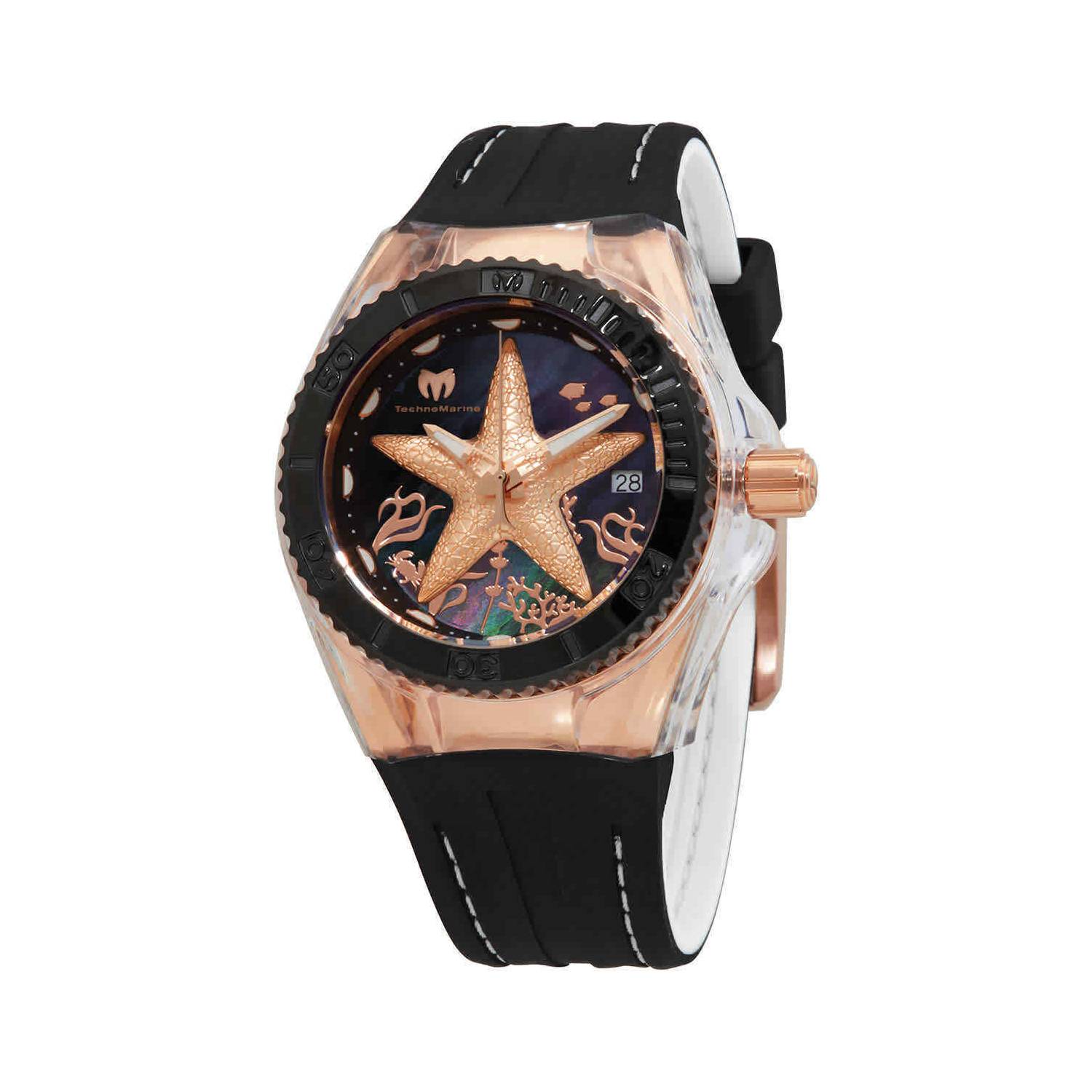 Reloj hombre LA2146-1 negro con dorado, tablero bicolor