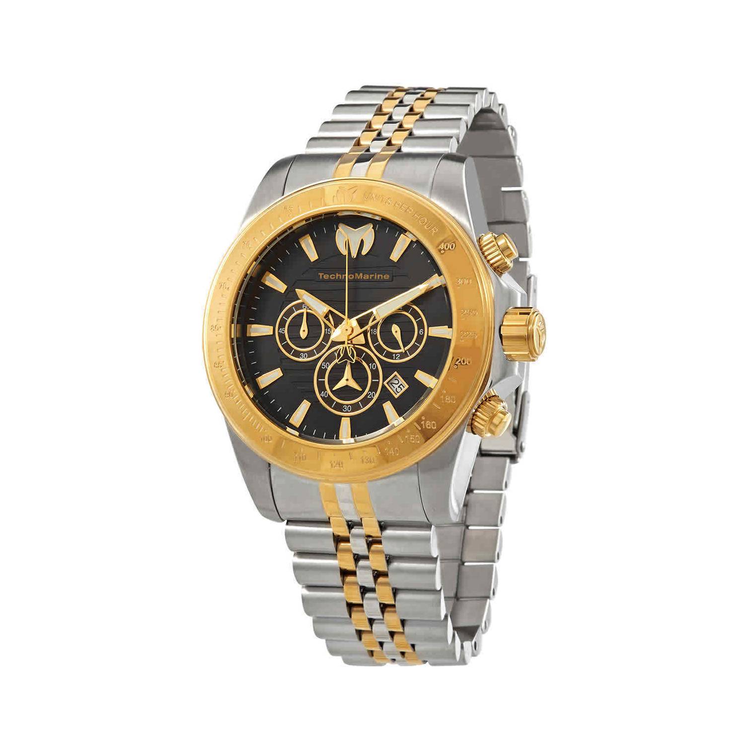 Reloj TechnoMarine Manta Grand para hombre - 47 mm, acero, dorado