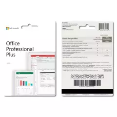 MICROSOFT - Microsoft Office 2019 Professional Plus RETAIL I Tarjeta Fisica