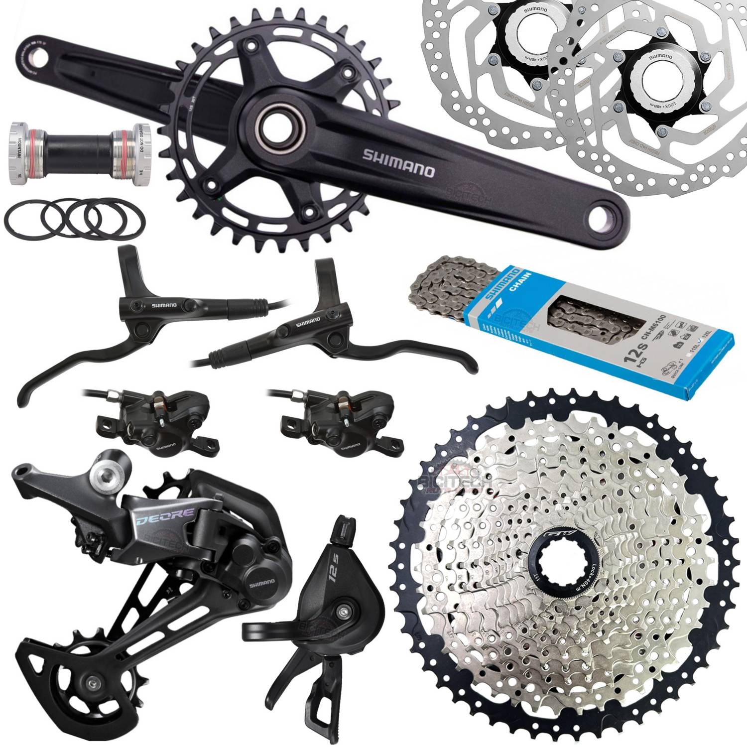 Grupo Shimano Ns 12 Velocidades N cleo Est ndar Mtb SHIMANO