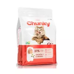 CHUNKY - Chunky Gatos - Comida Gatos Sabor Salmón y Cordero x 1.5 kg