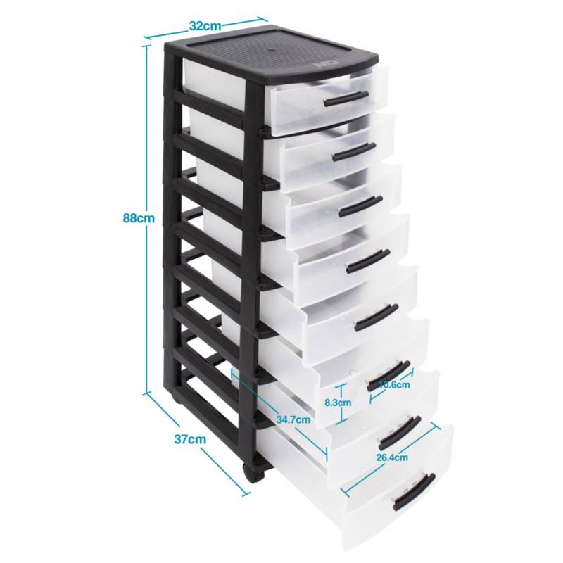 Organizador Modular con Gavetas Negro