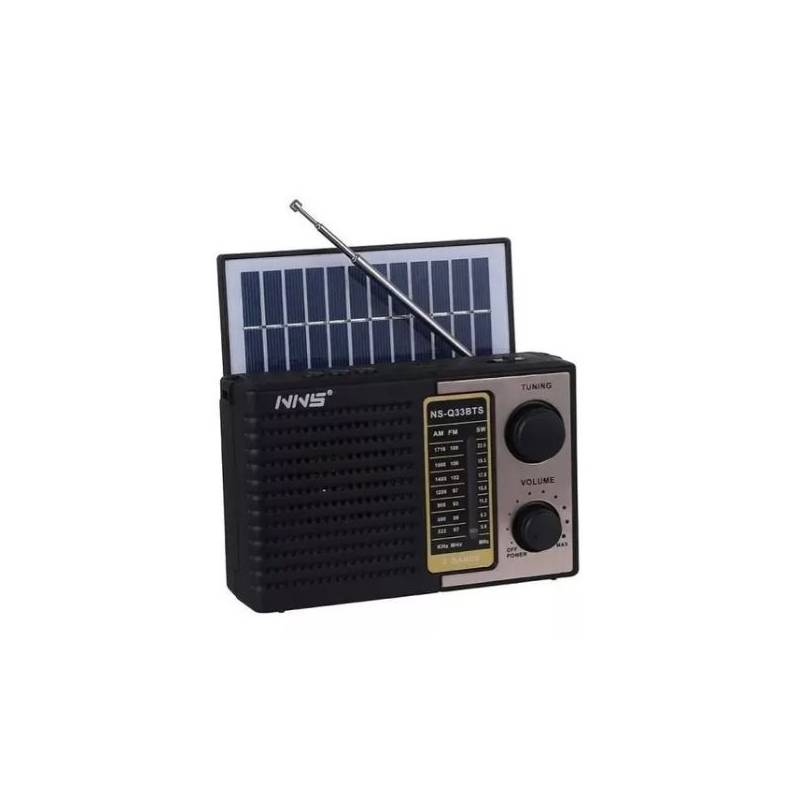 PARLANTE + MINI PANEL SOLAR + LINTERNA + RADIO FM USB