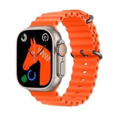 GENERICO - Reloj Inteligente Smartwatch X8 Ultra Plus Naranja Wireles Charging