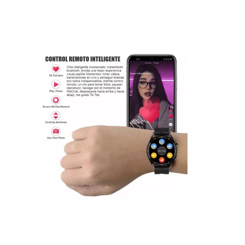 Reloj Smartwatch Para Hombre Bt Táctil Nfc Asistente Ia Hw28 – COLMETECNO