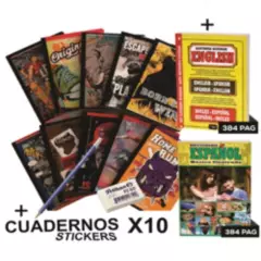 SCRIBE - Cuadernos x 10 Cuadriculados 100 Hojas Cosido Masculino