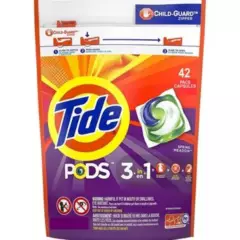PROCTER & GAMBLE - Detergente Tide Pods 3 En 1 Paq. x 42 Cápsulas - Original