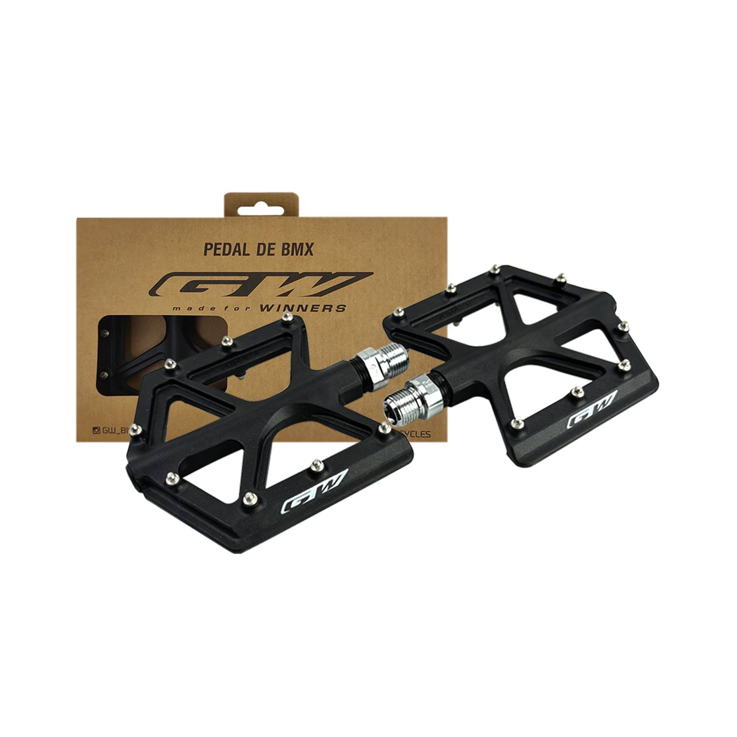 Pedales Para Bicicleta Gw Zp d213 Carb n Composite Bmx Mtb GW