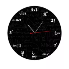 GENERICO - Reloj de Pared De Matematicas Imagen Digital Madera MDF de 2,5mm  V3