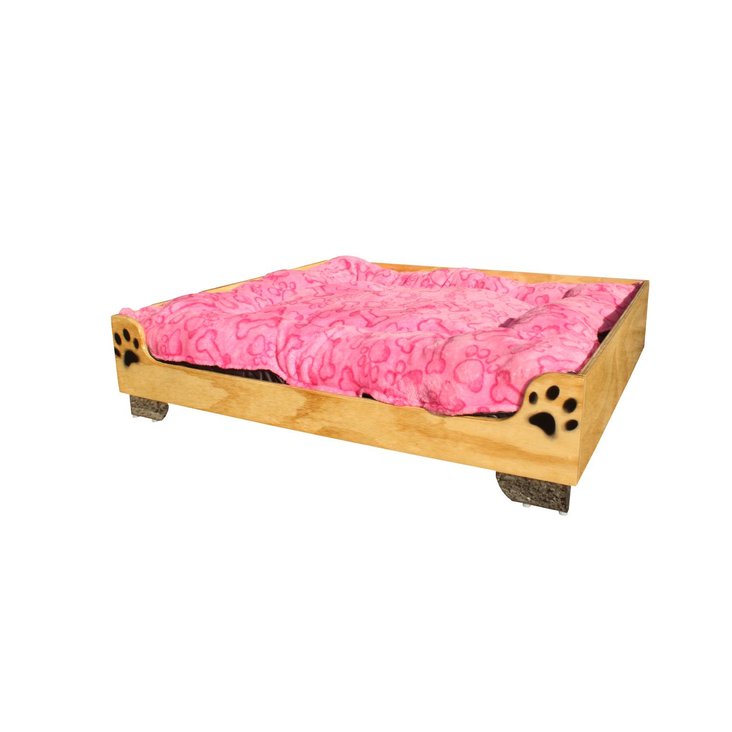 Base cama en madera de pino 