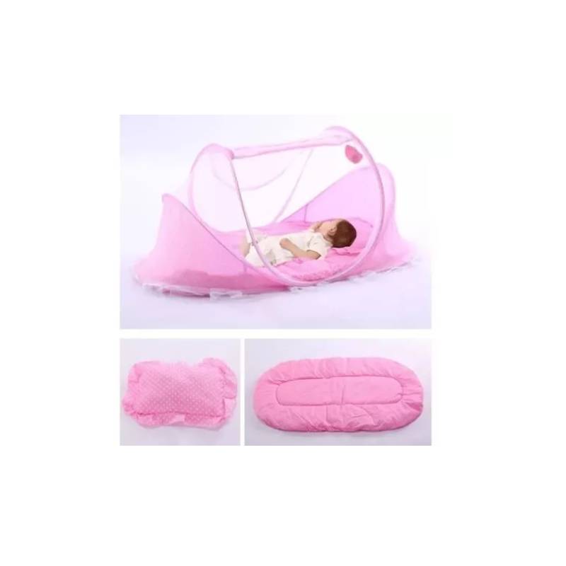 Mosquitero Cuna Portatil Para Bebes Colchoneta Almohada Musi Generico 