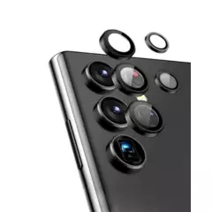 GENERICO - Lentes Protector Cámara Compatible con Samsung S24 Ultra Negro