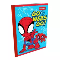PRIMAVERA - Cuaderno Cosido Spidey Go Webs Go 100 Hojas Cuadriculado