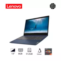 LENOVO - Portátil Lenovo Ideapad 3 14ALC6 AMD Ryzen 3 5300U 8GB 512GB SSD 14” Linux