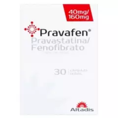 GENERICO - Pravafen 40 Mg / 160 Mg por 30 Capsulas Duras.