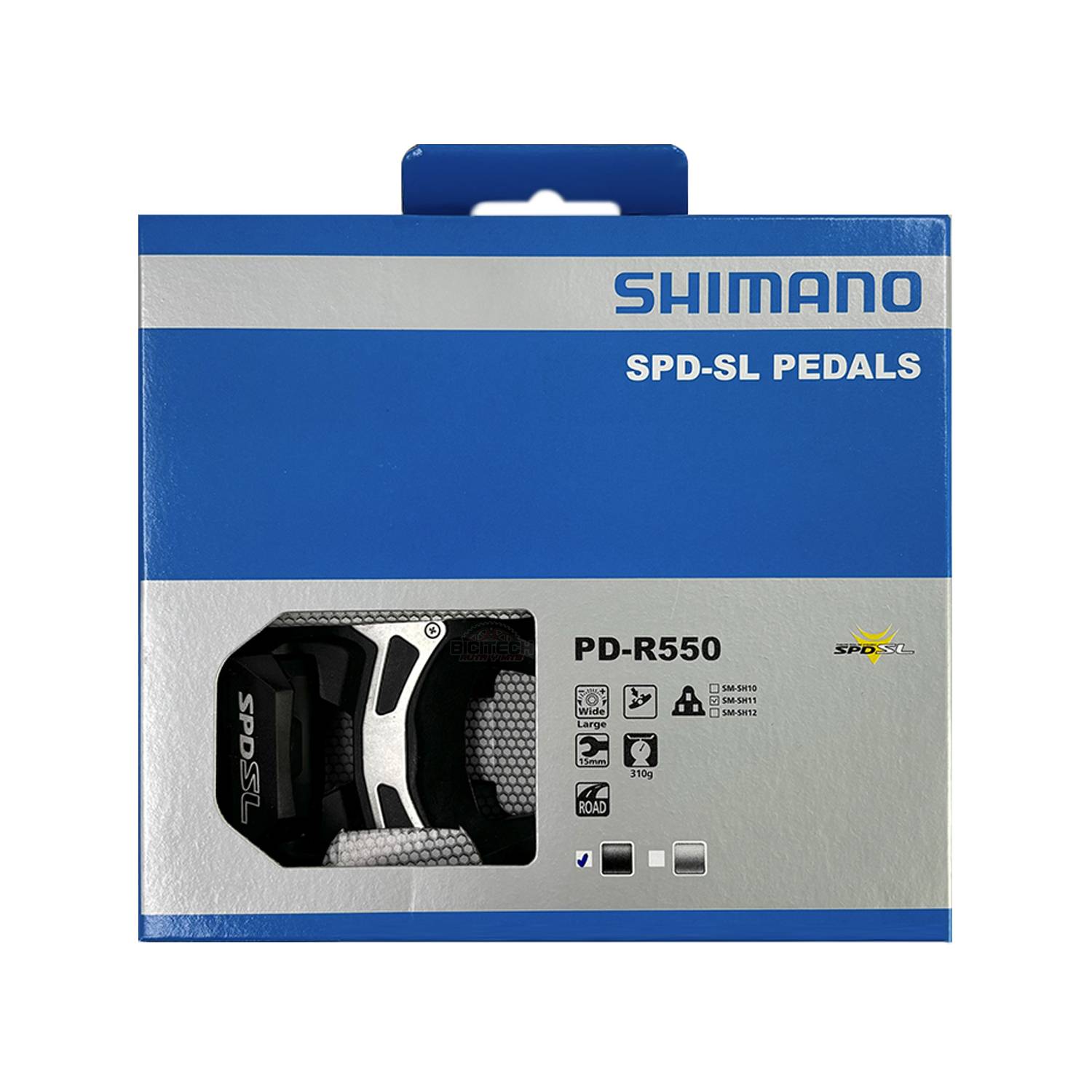 PEDALES SHIMANO R550 SPD-SL NEGRO