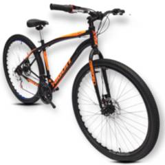 ATILA - Bicicleta Todo Terreno Rin 29 Unisex 18 Cambios Naranja