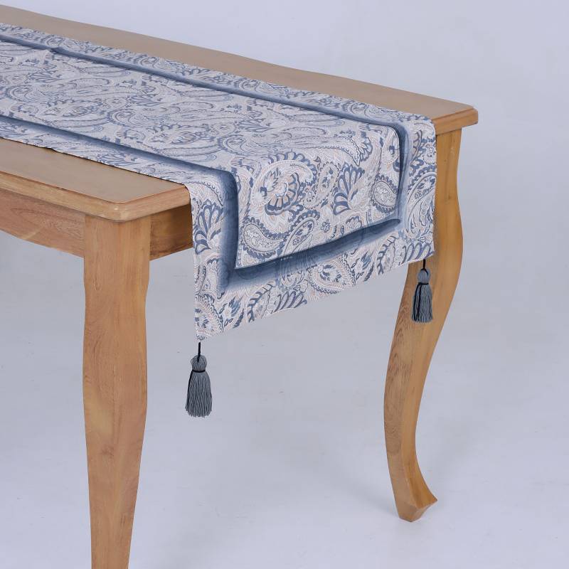 1 pieza Camino de mesa con patrón de flor mesa moderno poliéster para casa, Mode de Mujer